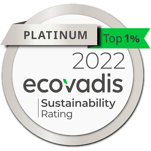 Ecovadis 2022 Platinum Sustainability Rating